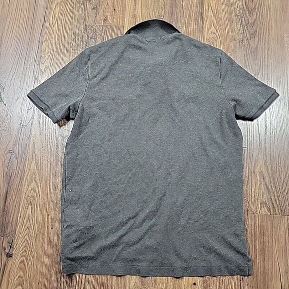 Polo Ralph Lauren Shirt Mens Medium Gray Burgundy Pony Short Sleeve Preppy - Picture 8 of 8